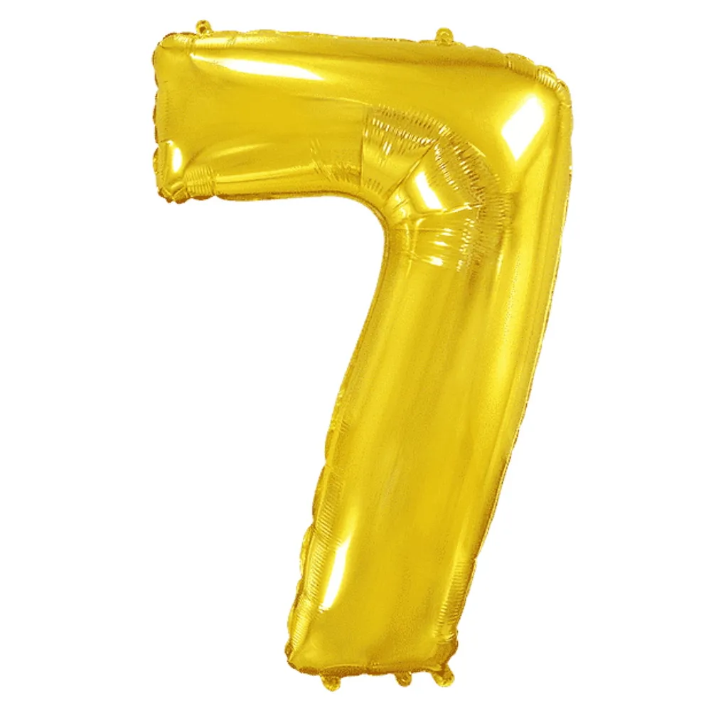 Цифра 40" золото №7