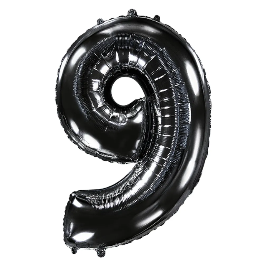 Цифра 40" чёрный №9