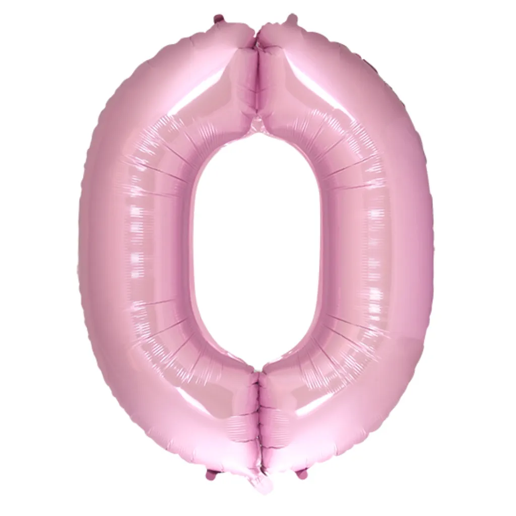 Цифра 40" розовый №0